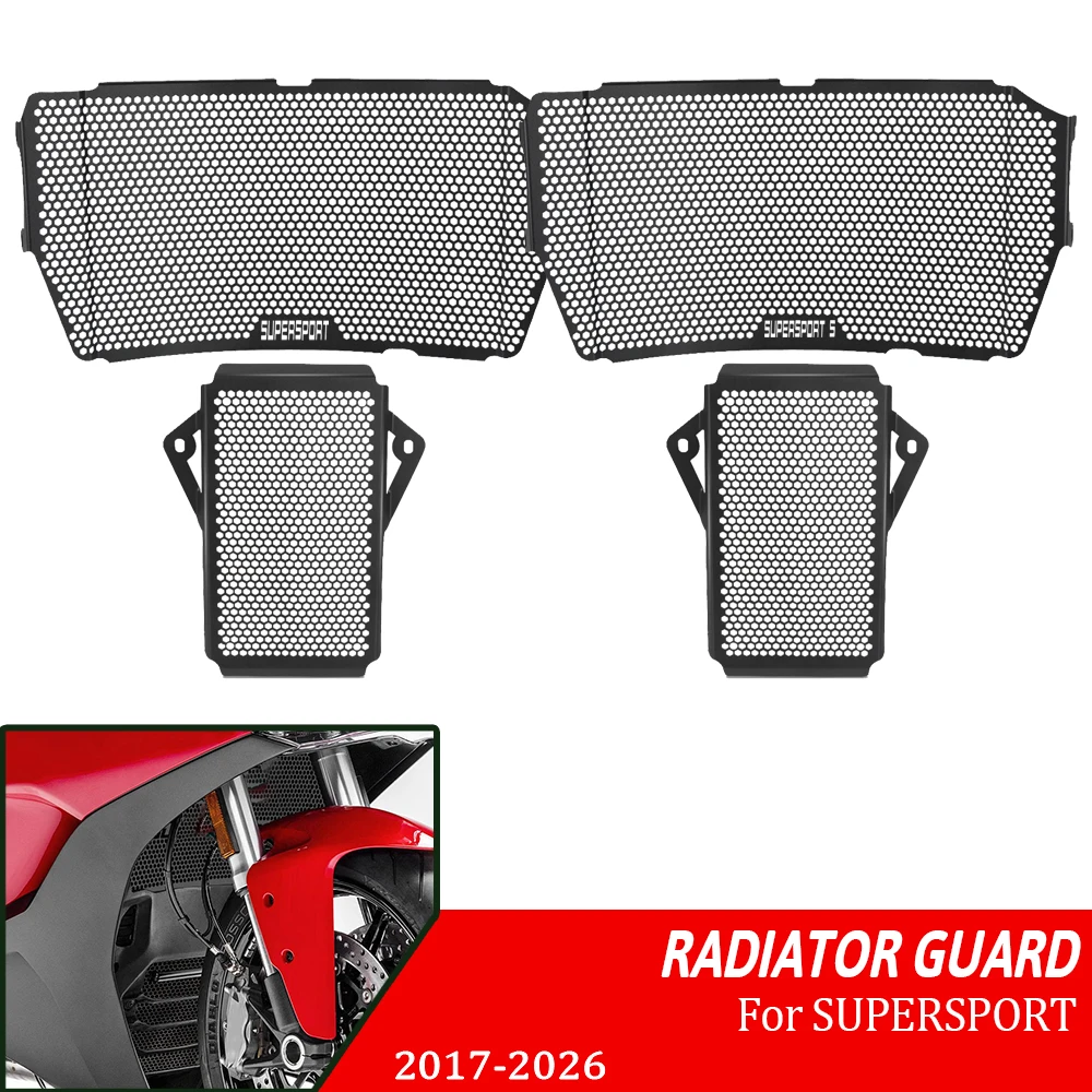 

Motorcycle Radiator Guard Grille Protector Cover For Ducati SuperSport S 939 939S 950 950S SuperSport950 SuperSport939 2017-2016