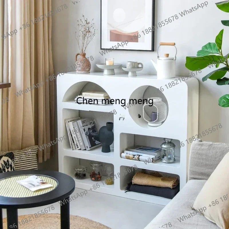 

Z136Скандинавская креативная книжная полка от пола до потолка, современная простая настенная сетка, простой боковой шкаф для хранения