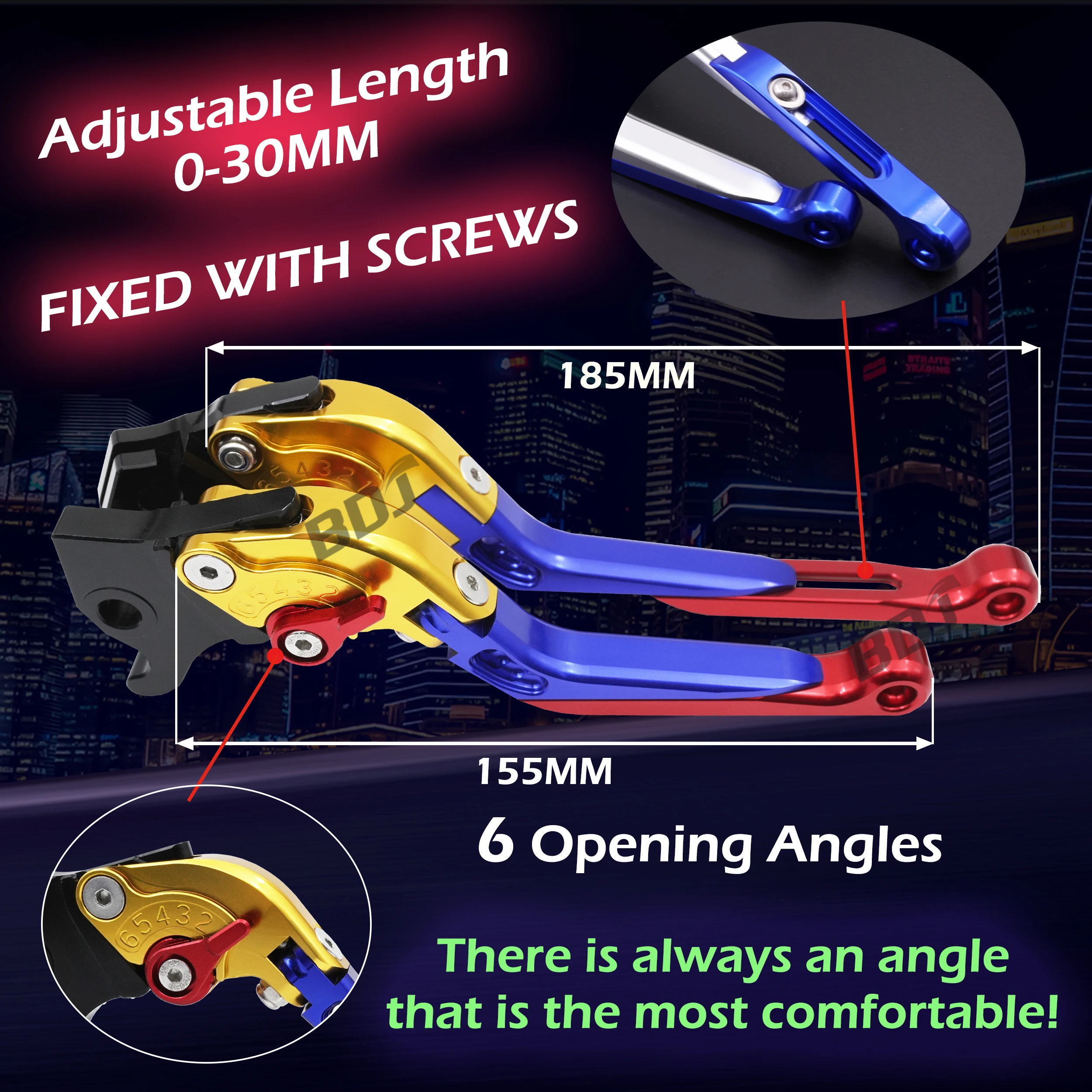 BDJ GSX-R750 Motorcycle Brake Clutch Lever Set Brake Lever Adjustable Folding Lever For Suzuki GSXR750 GSX-R 750 2011-2019