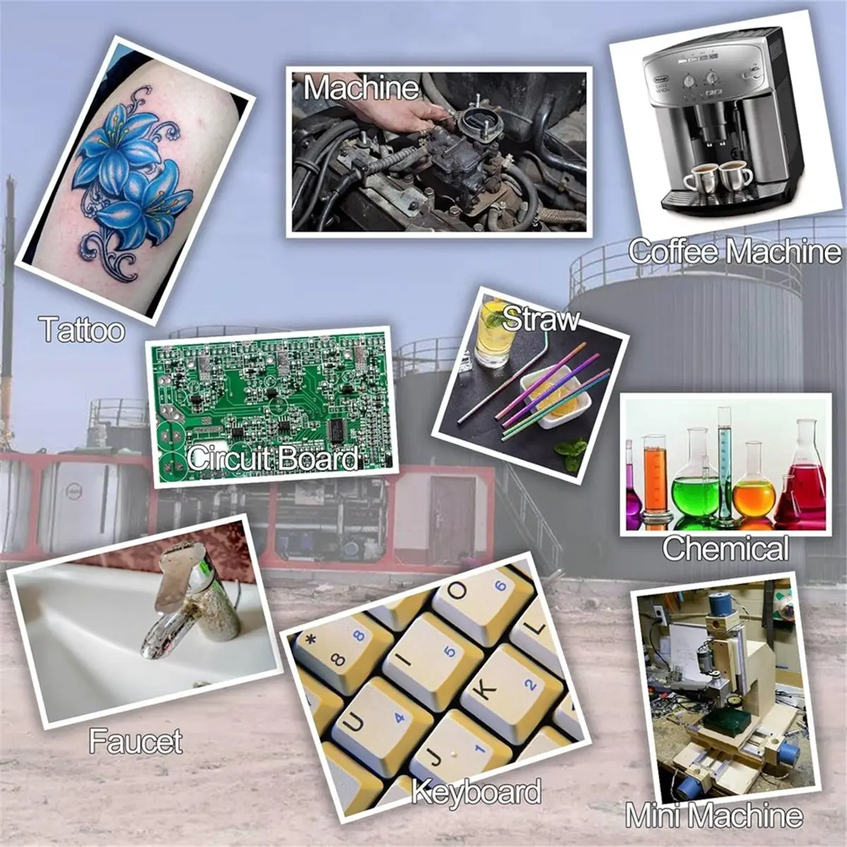 

(CNIM) Премиальный очиститель сопел горелки, набор для чистки карбюраторов из нержавеющей стали, для мотоциклов, газонокосилок, малых двигателей, сварки