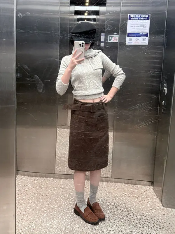 

Утягивающий трикотаж High Ne, корейский красивый уникальный зимний свитер, удобный хлопковый длинный термобелье для женщин