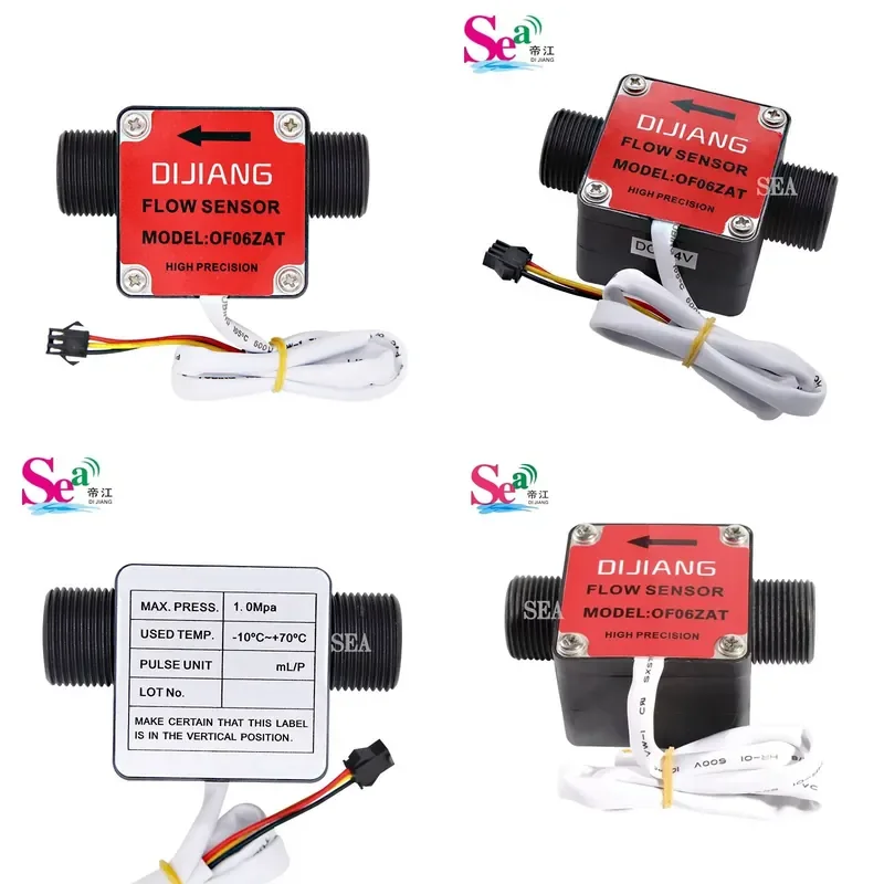OFO6ZAT 3/4'' Thread Turbine Flow Sensor with Oval Gears Fuel Counter Filling Flow Meter 30-3000L for