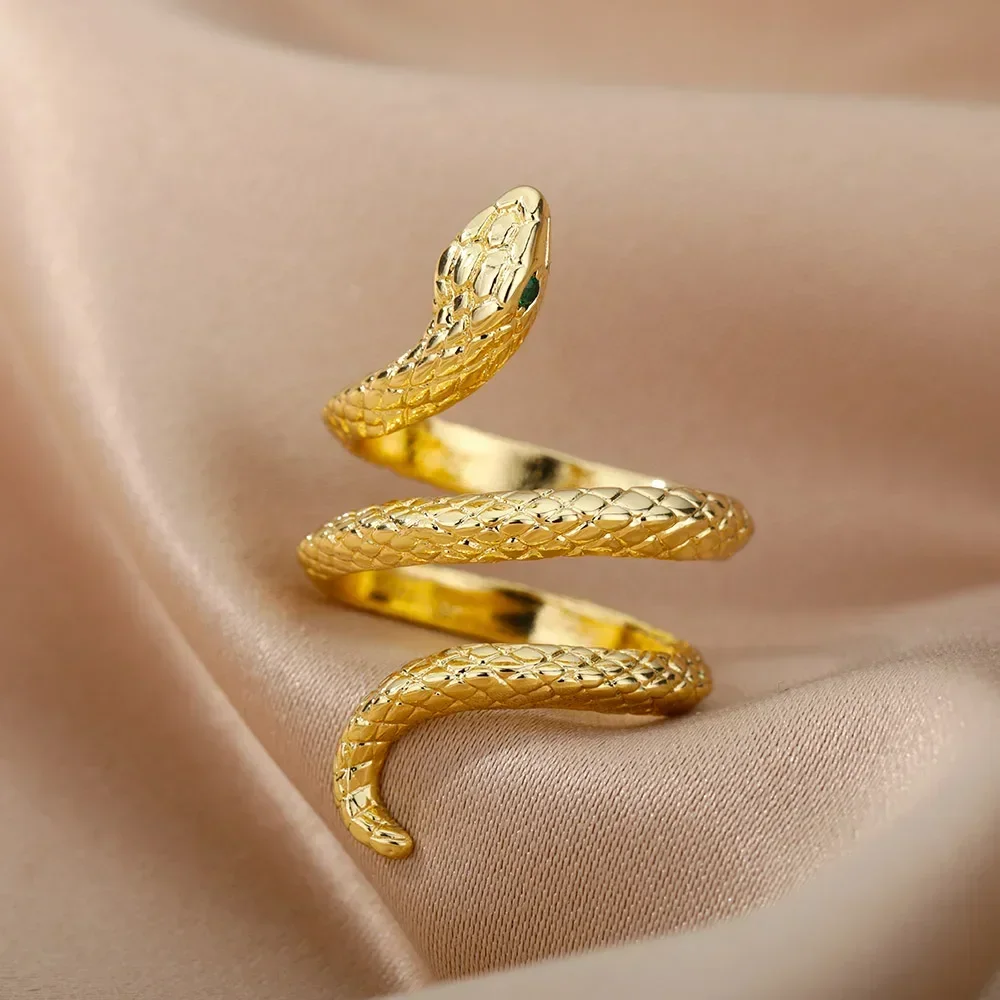 Edelstahlringe für Frauen, ästhetisches Herz, goldfarben, Ehering, Vintage, wasserdicht, Hochzeitsschmuck, Abschlussball, Accessoires, Geschenk