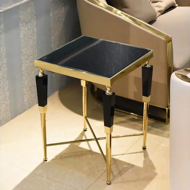 

living room household small apartment modern simple tea table, high-end designer marble edge table