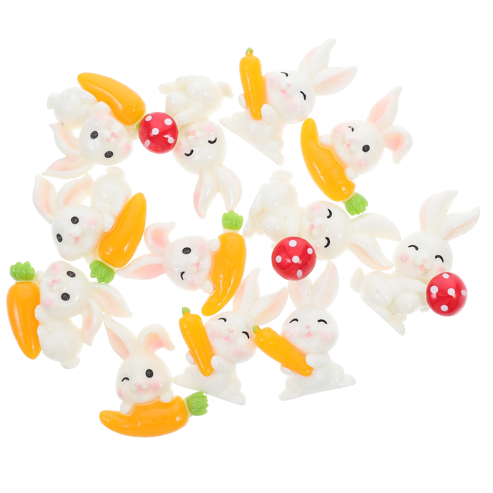 

12 Pcs Mobile Phone Case Refrigerator Magnet Cute Charms Animal Embellishments for Jewelry Bunny Photo Props
