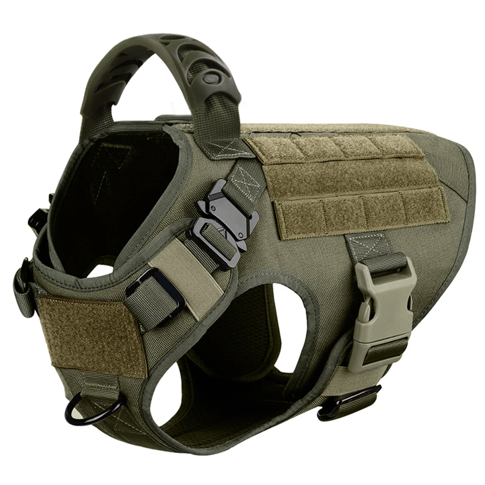 Tactical Large Dog Harness Vest and Leash Set for German Shepherd Malinois