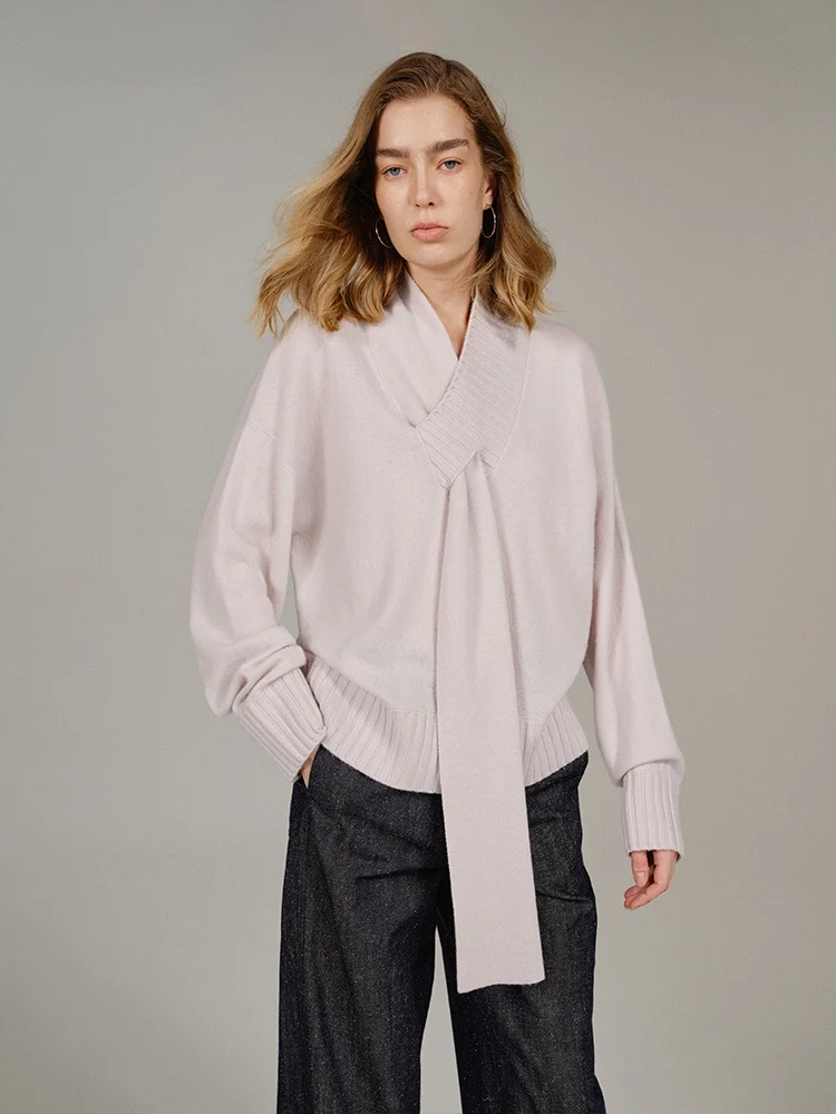 

INFFTRU Winter New Sle Silk Woolen Knitted Sweater Simple Faion Warm Women's Camere Sweater Long Sve Casual Wear