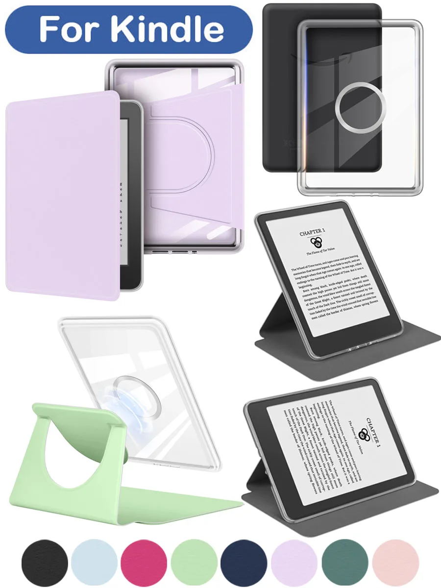 Magnetyczne etui z uchwytem do Kindle 2024 2022 2021 Paperwhite Colorsoft 10. 11. 12. generacji 6 6.8 7 cali, pokrowiec, etui, funda — zdjęcie produktu 7