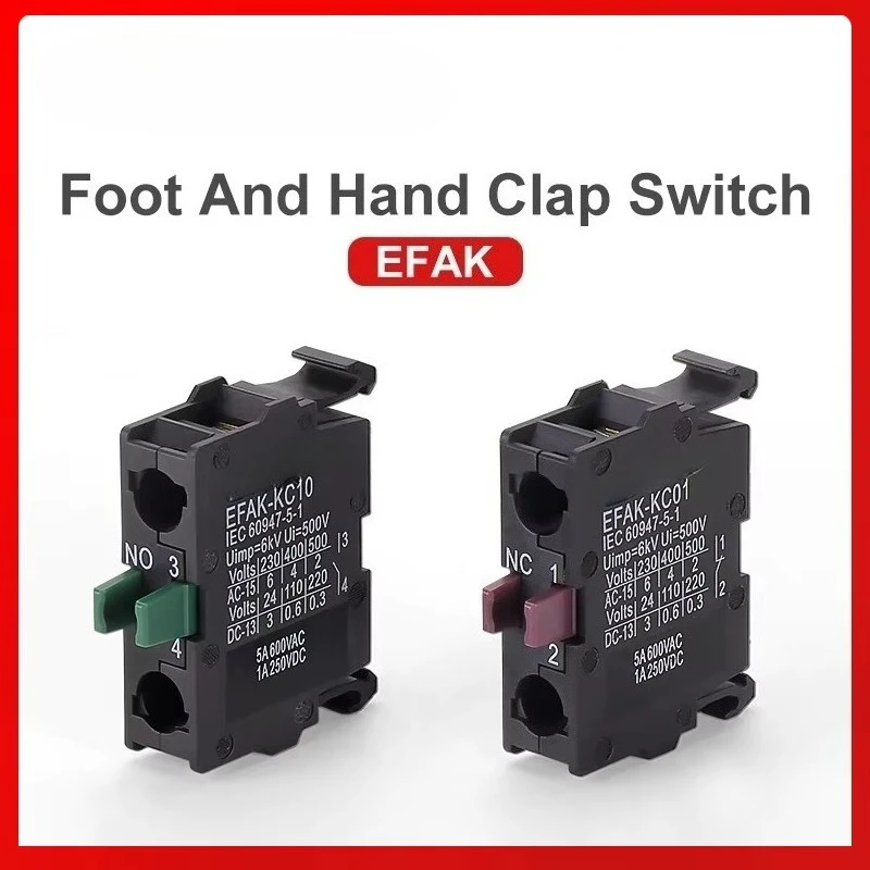 Switch Button Auxiliary Touchpoint, Compatible with Series Buttons, Suitable for Industrial Electrical Control, Easy To Assemble
