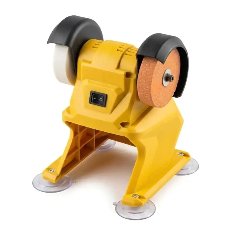 Cordless Grinder With Double Grinding Wheel For Metal DIY Compatible for 21V Battery Platform Suction Base D2RD view 2