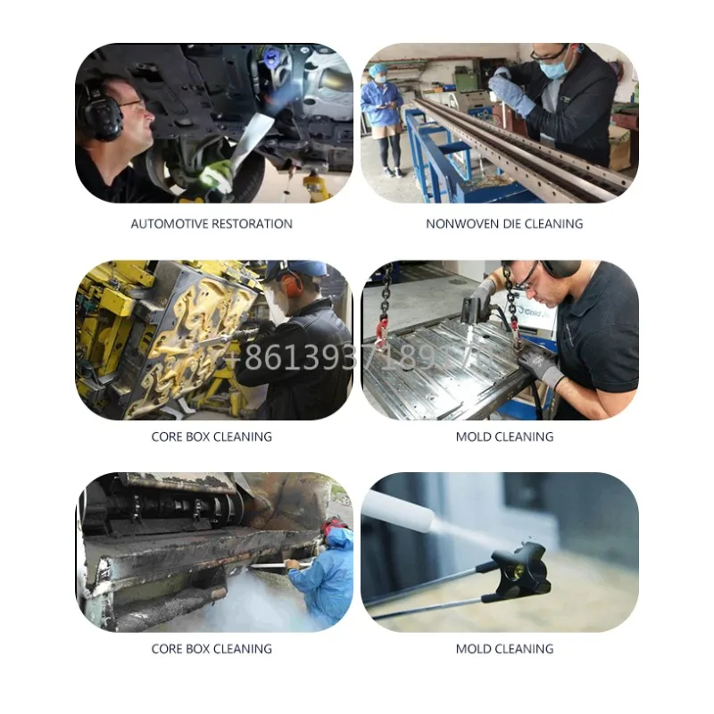 Machine de sablage de glace sèche électrique de meilleure qualité, Machine à Jet froid haute pression pour le nettoyage par souffle, nouvel état