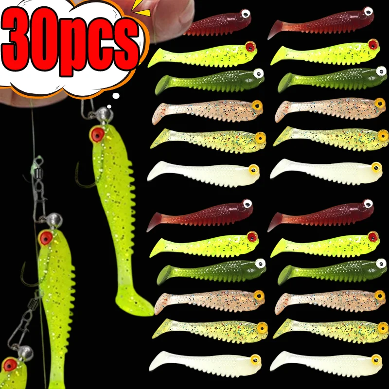 

Luminous Fishing Bait Silicone Fish Shaped Fishing Artificial Lure Bait Lifelike Fish Soft Silicone Toddler Soft Bait Durable