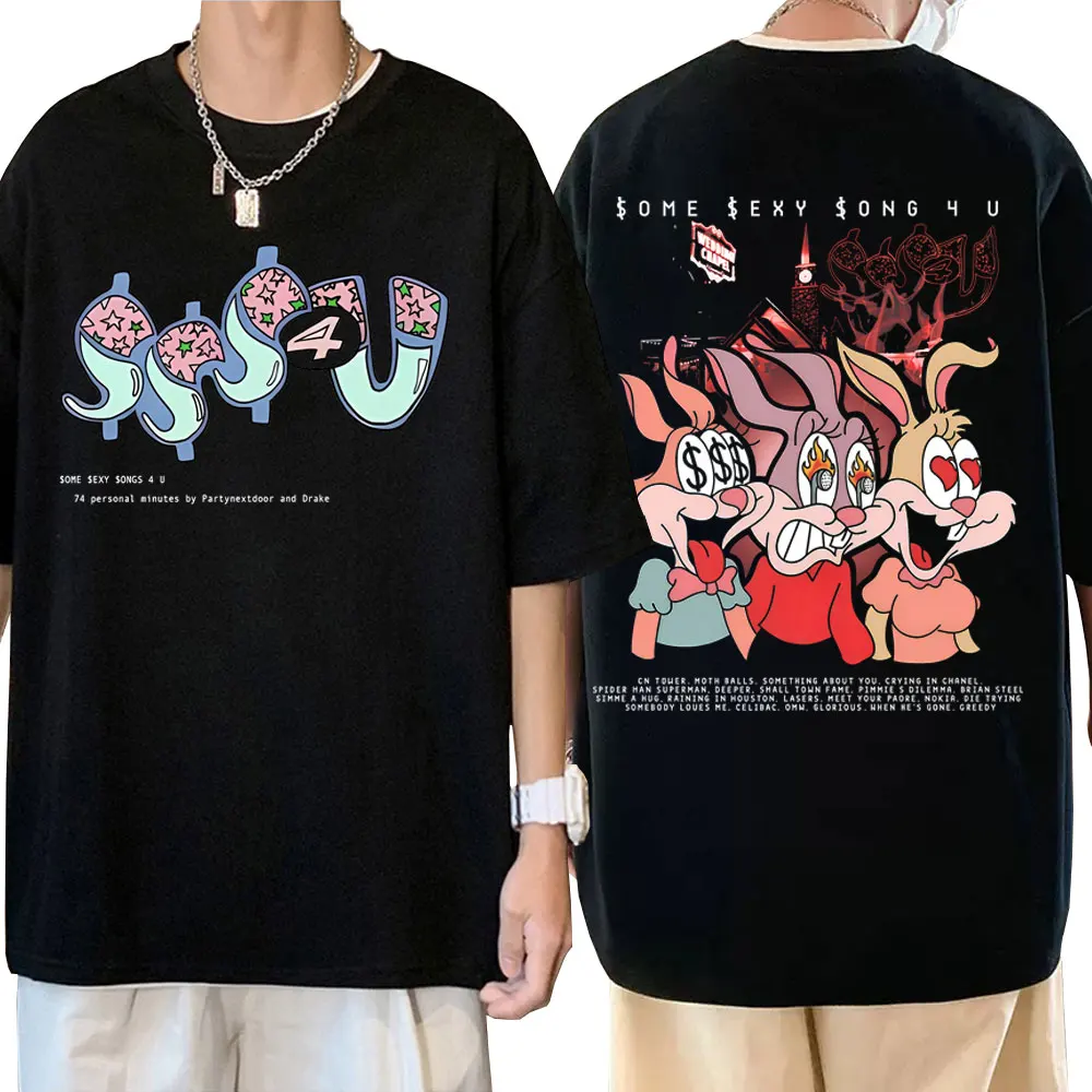 

Rapper PARTYNEXTDOOR & Drake Some Sexy Songs 4 U SSS4U Album 2025 Merch T-shirt Men's Women Hip Hop Fashion Oversized T Shirts