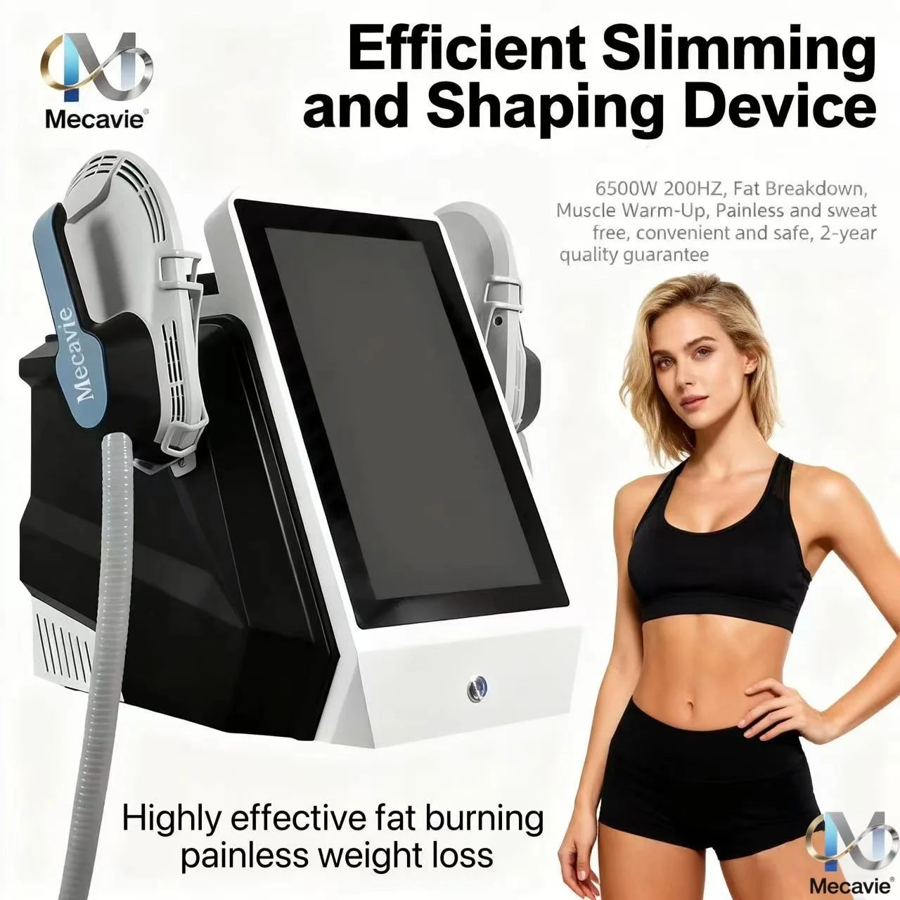 

MECAVIE EMSone NEO 2026 NEW - Portable 15 Ts EMS Machine, Muscle Stimulator for Weight Loss & Body Sculpt