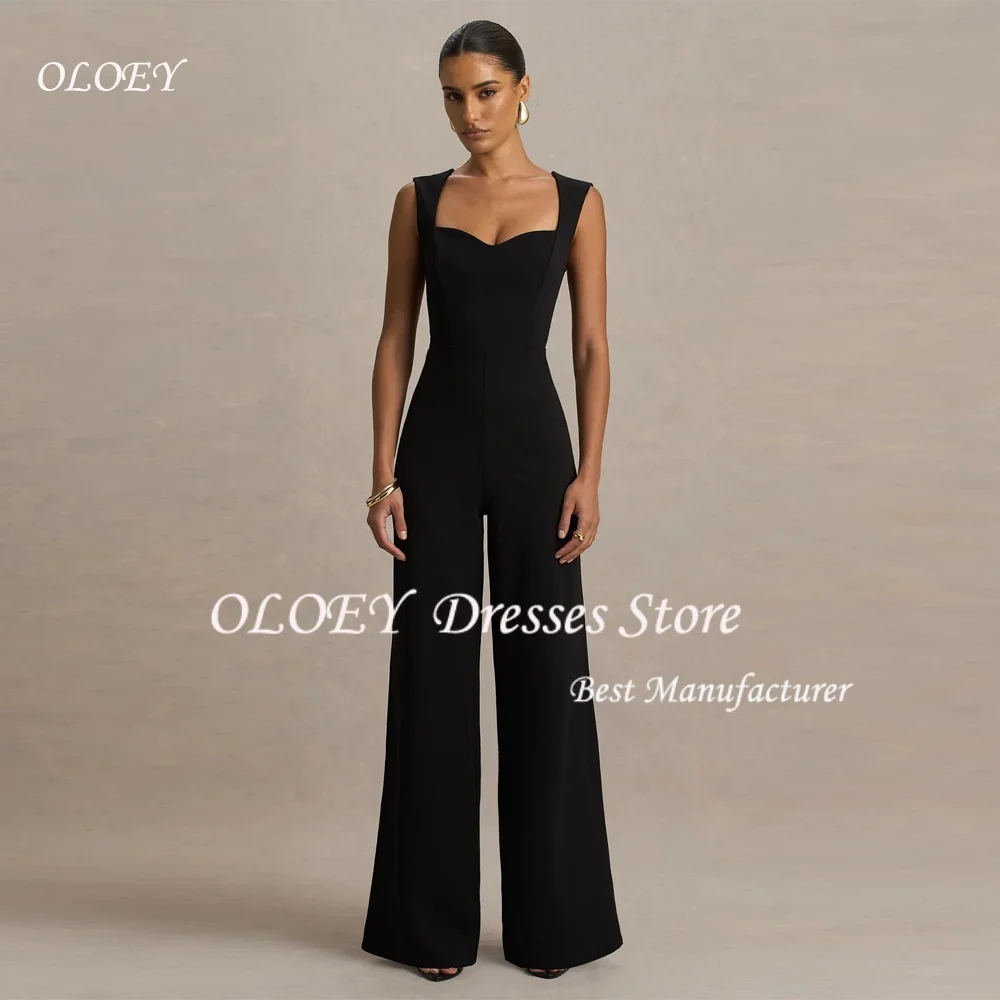 OLOEY Women's Jumpsuits Spaghetti Strap Solid Regular Skinny Casual Streetwear Square Collar Customized 2026