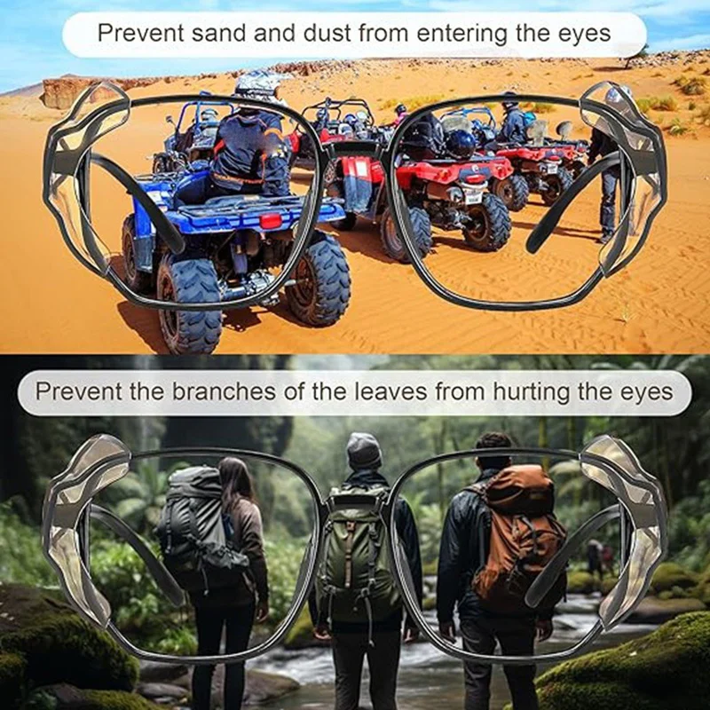 処方眼鏡用サイドシールド、スライポンサイドガード、安全メガネ