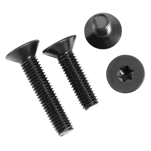 10~100Pcs M2 M2.5 M3 M4 M5 M6 304 Stainless Steel Black Six Lobe Torx Flat Head Screw Countersunk Head Bolt Machine Bolts
