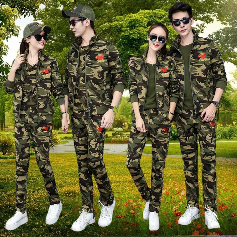 outdoor-camouflage-sweatsuit-three-piece-set-autumn-military-training-men's-sportswear-ensemble-long-cotton-pants-short-coat