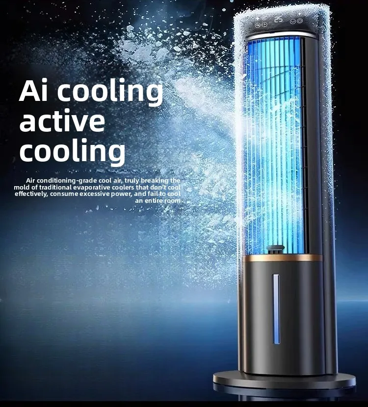 Standing Evaporative Air Cooler Ultra Silent Water Cooling Fan Household Mini Air Conditioner Fan For Bedroom Dormitory