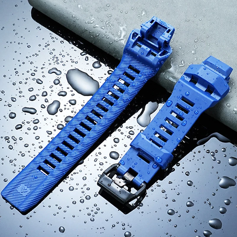 New silicone watch strap for CASIO watch 3475 cat man GBD-H1000 modified resin silicone watchband men's bracelet wristband belt view 3