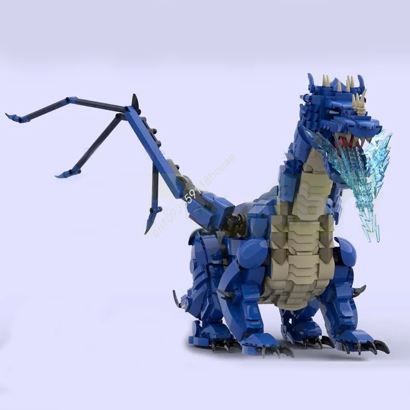 1753 pçs moc dragão preto ácido castado modelo blocos de construção arquitetura diy educação tijolo presentes natal crianças brinquedo aniversário