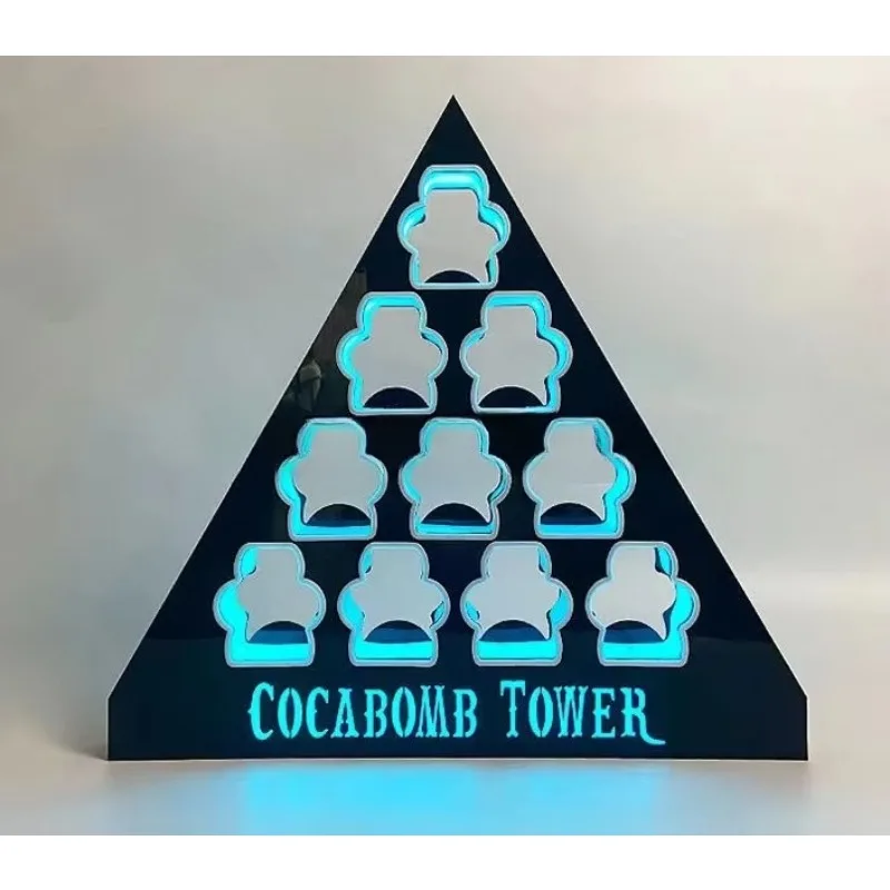 ถาดแก้วช็อตแบบกำหนดเอง ที่วางขวด บริการวีไอพีสำหรับร้านอาหารและบาร์