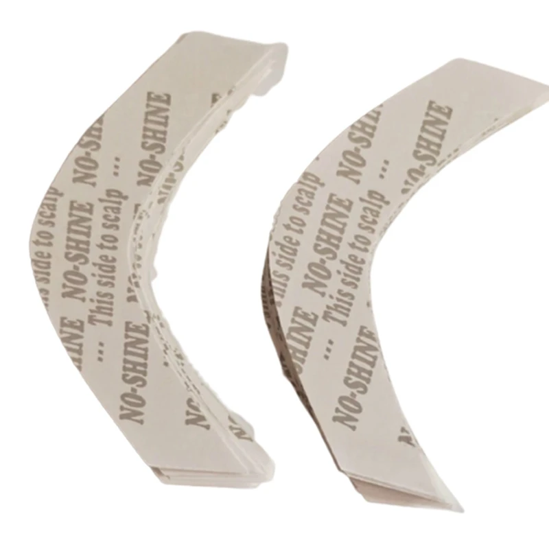 Tiras de extensión adhesivas dobles, cinta de cabello fuerte sin brillo, impermeable para tupé/pelucas de encaje, película en forma de CC, 72 unidades por lote