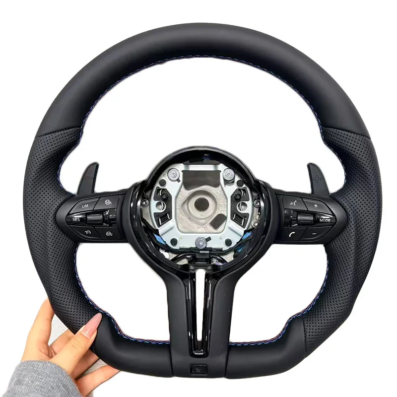 Odpowiednie dla modeli BMW F20 F22 F25 F32 F36 F82 F90, części zamienne, sportowa kierownica z płaskim dnem, adaptacja w stylu M. — 2