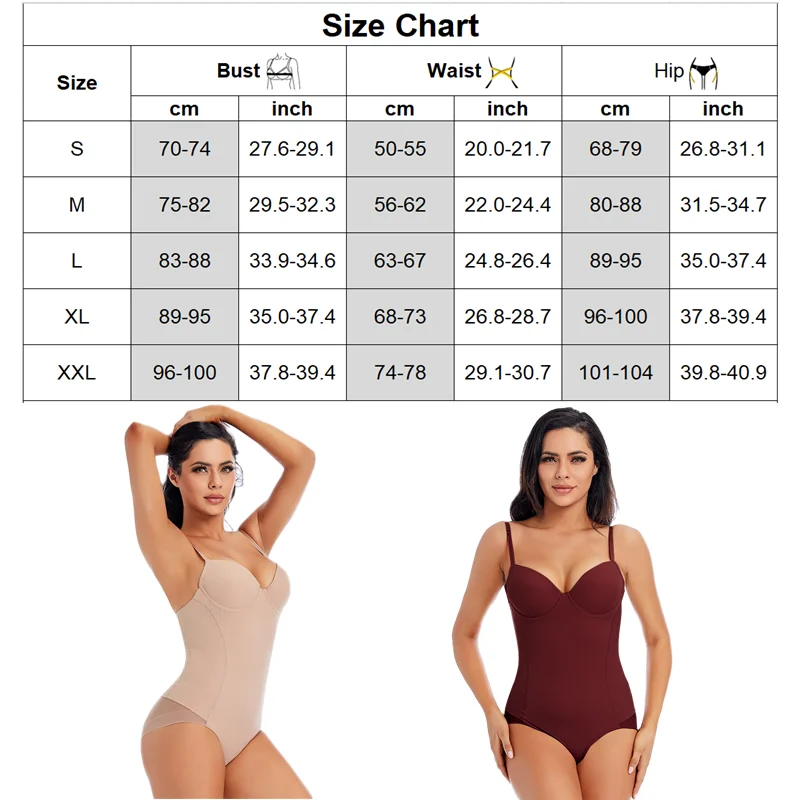 Slimming Body Shaper Underwear Bodysuit Black Sexy With Cups Push Up Butt Lifter Shapewear Femme Breathable Open Crotch Lingerie