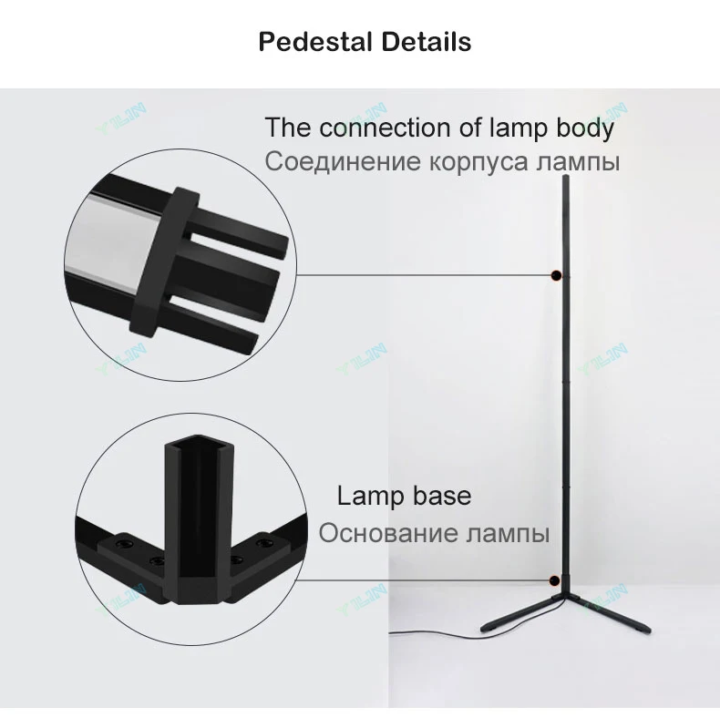 Upgrade 145/180CM Smart Floor Lamp RGBIC Tuya Smart APP Remote Control Nordic Stand Floor Mood Light For Game Room Decoration
