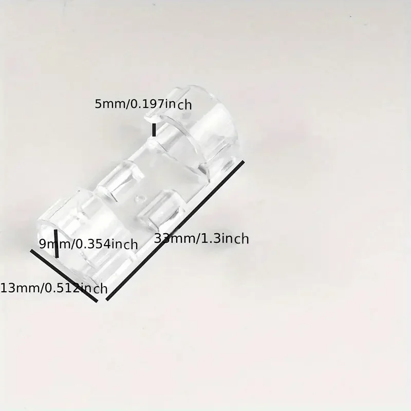50Pcs efficient power line management tool - transparent adhesive cable clip, easily pasted on the wall, table