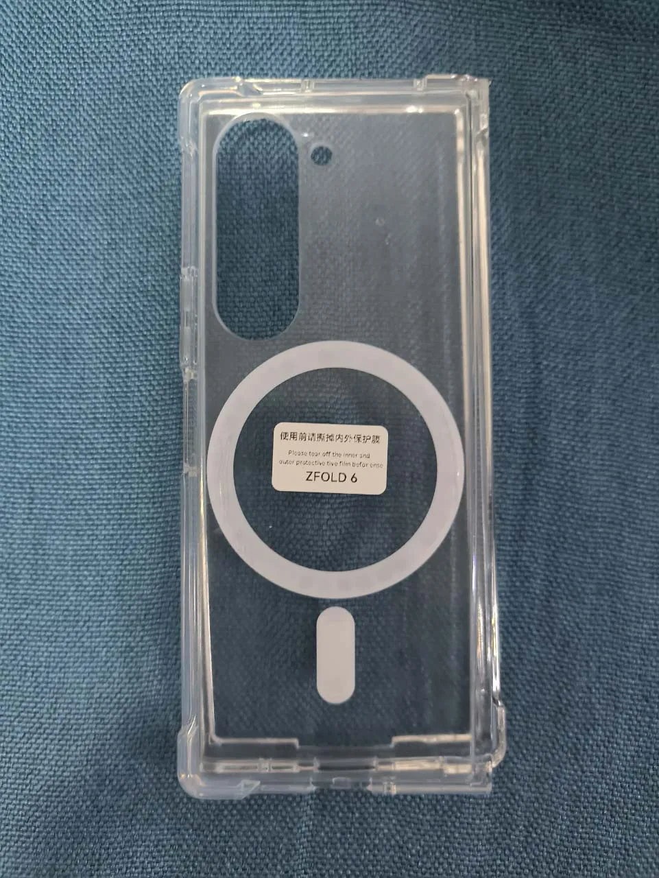 حافظة شحن لاسلكية Magsafe لهاتف سامسونج جالاكسي Z Fold 7 6 5 4 3 Z Fold3 Fold4 Fold5 Fold6 غطاء خلفي شفاف مقاوم للصدمات #4
