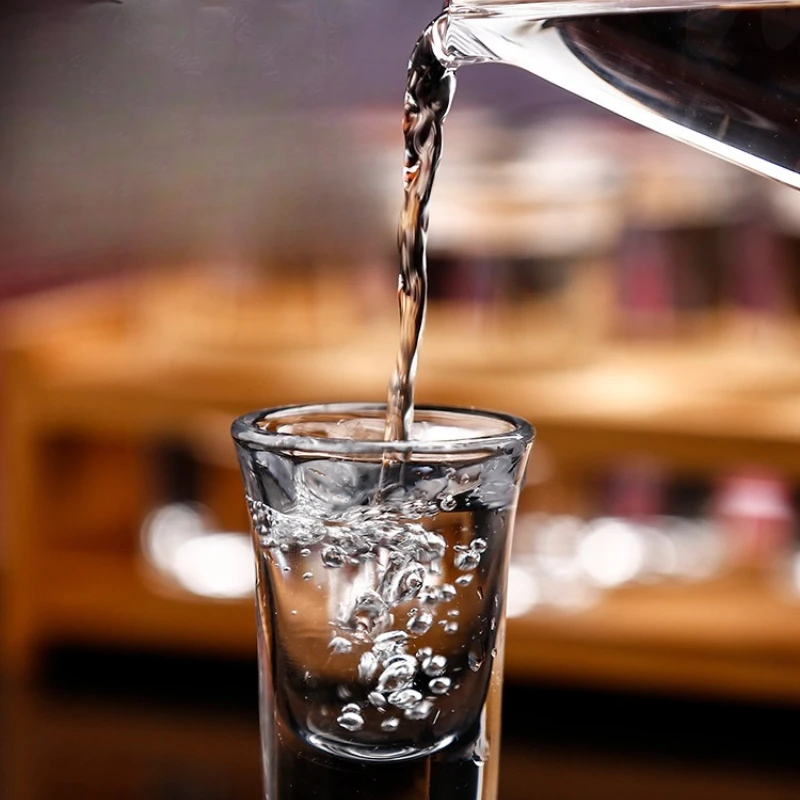 Shot Glasses 6pcs Shot Glass Set 1oz/30ml Shot Glass Holder قاعدة ثقيلة لـ Whisky Tequila 6 Shot Glass Serving Tray (6 قطع) #3