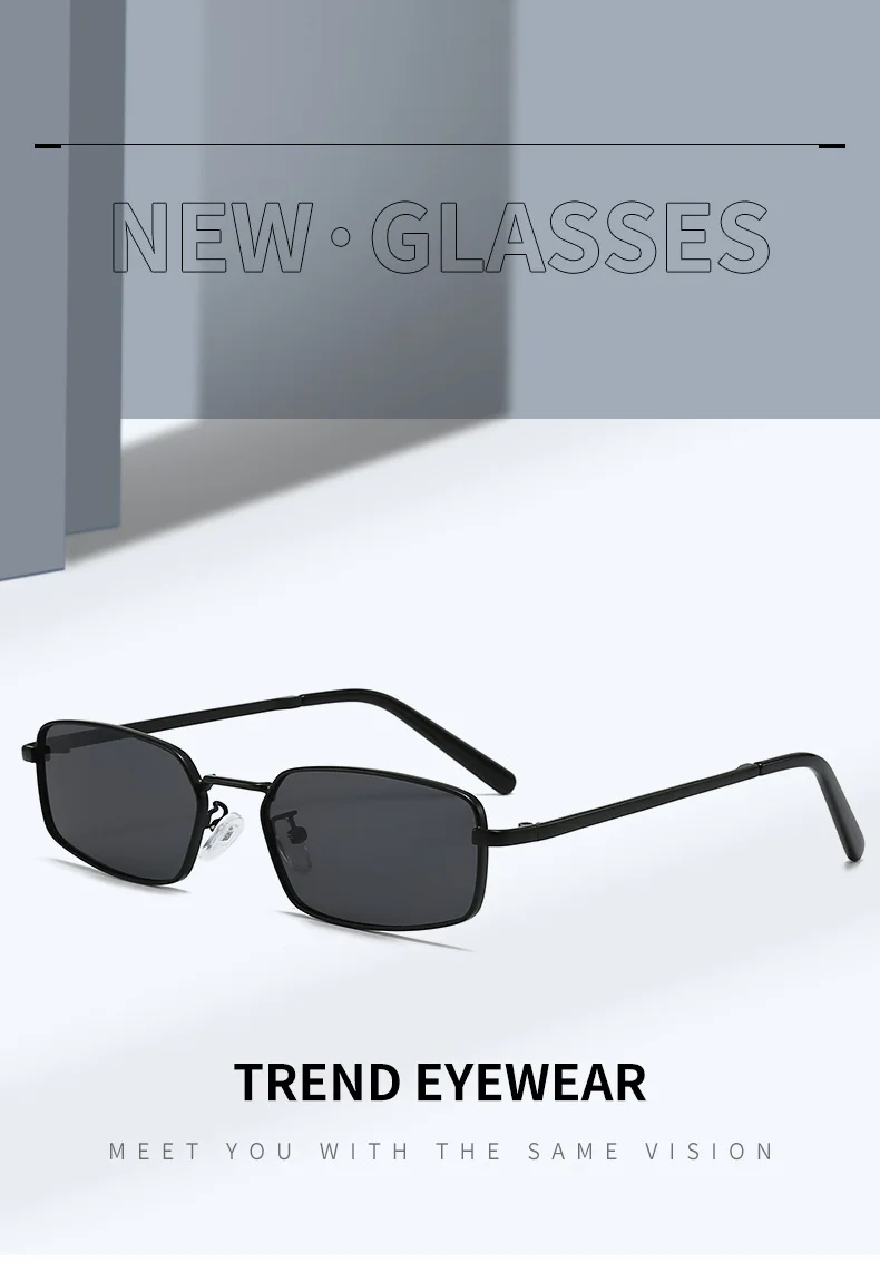 Amerikanischer Vintage-Sonnenbrillen-Stil aus Metall mit schmalem Rahmen, geeignet für Korrektionsgläser, Old-Money-Style Sonnenbrille – Detail 3