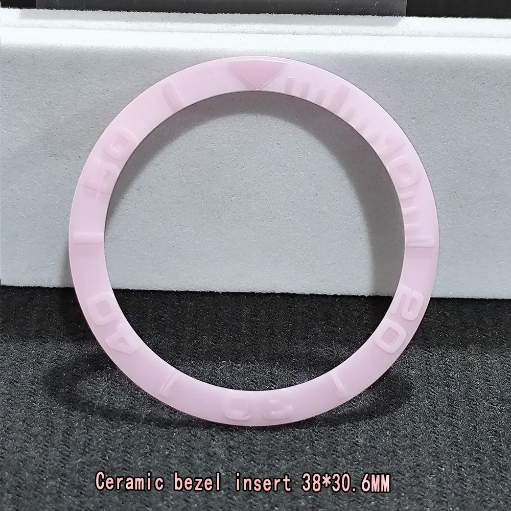 Tilt 38 * 30.6MM  Watch Bezel Ceramic GMT And Diving Watchs Inserts Suitable For 40MM Replacement of Accessories Fashionistas