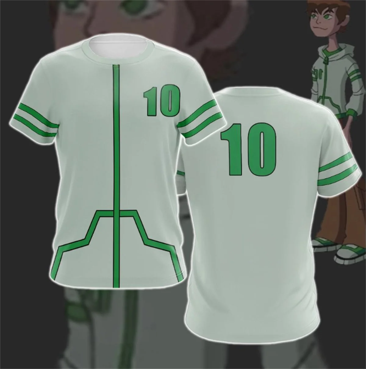 الأمريكية أنيمي Omnitrix Ben10 تأثيري تي شيرت ثلاثية الأبعاد بن تينيسون طباعة طفل الكرتون المحملة الصيف الكبار Harajuku قصيرة الأكمام Y2k القمم