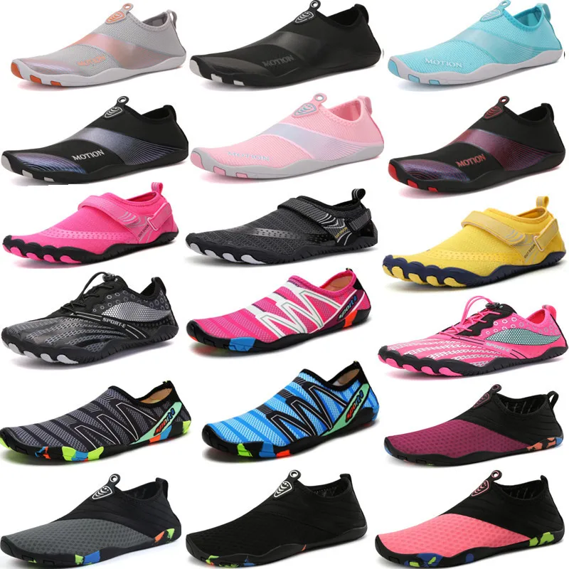 KOWM Men Beach Water Shoes Quick-Drying Swimming Aqua Shoes Seaside Slippers Surf Upstream Light Sports women sport Sneakers