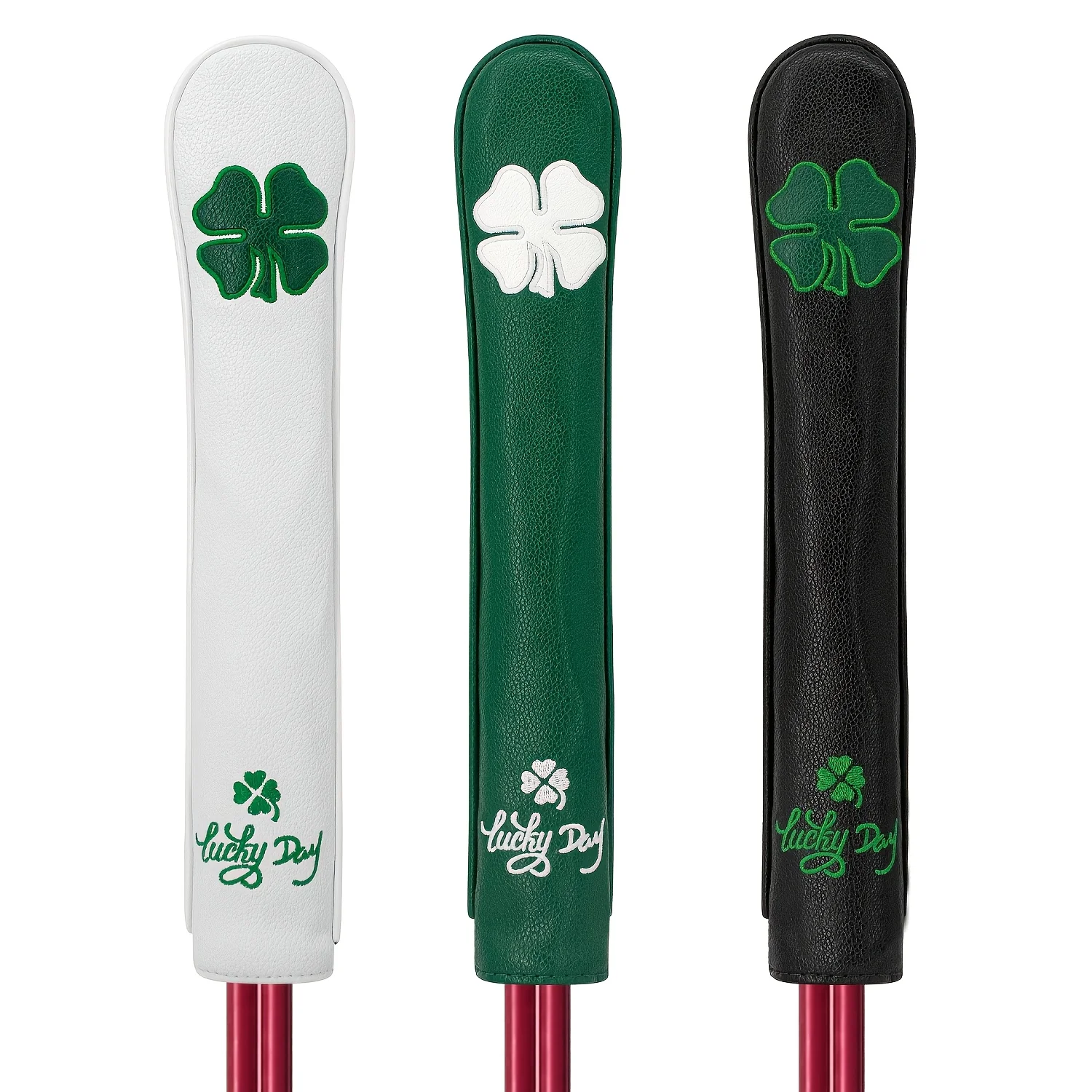 1pc Golf Alignment Stick Cover, Premium PU Golf Direction Rod Protector Sleeve, Lightweight Golf Training Aid Headcover