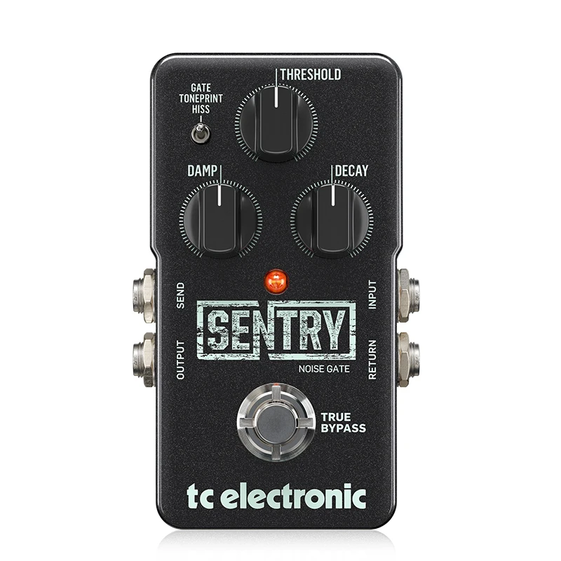 Grosir Asli TC ELECTRONICS SENTRY NOISE GATE gitar elektrik distorsi Bass efek blok tunggal menawarkan efek gitar