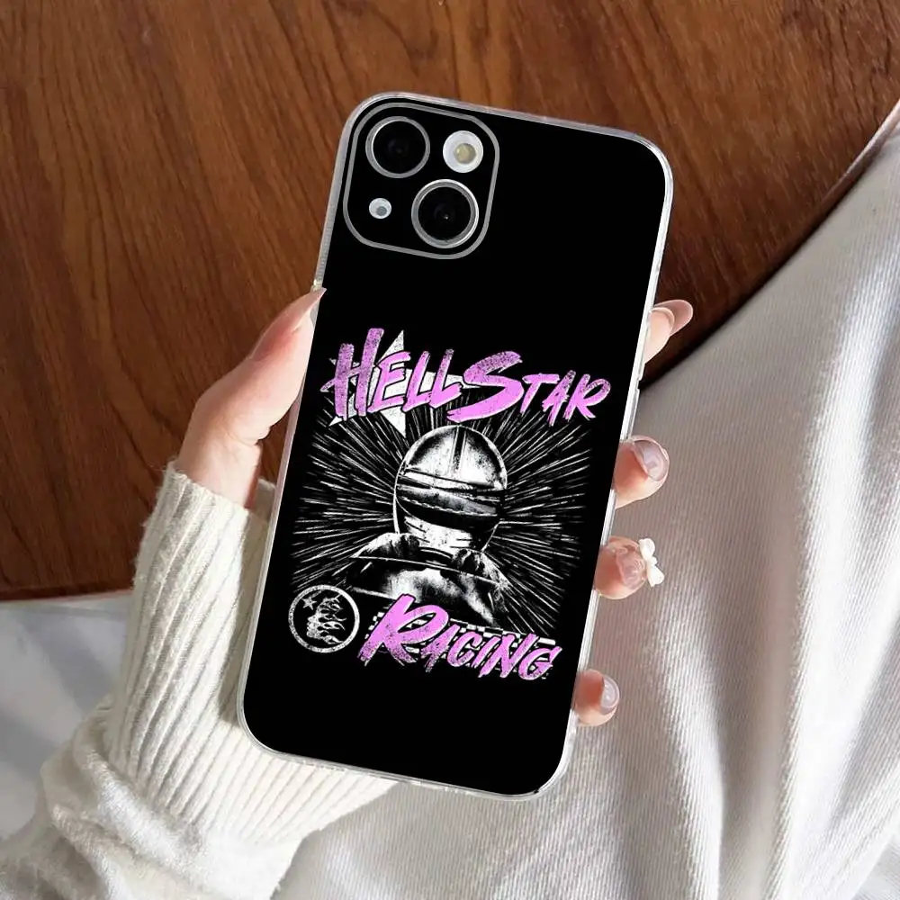 H-HellstarS Fashion Logo Transparent Soft Phone Case For IPhone 15 12 14 16 17 13 Plus 11 Pro Max 13 Pro view 2
