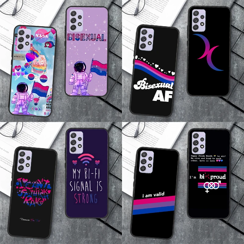 Bisexual Bi Pride LGBT Case For Samsung Galaxy A14 A34 A54 A12 A22 A32 A42 A52 A13 A23 A33 A53 A50 A51 A71 Cover