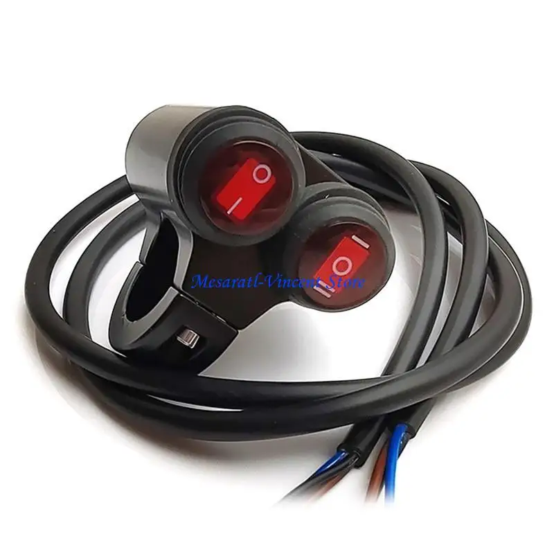 

A70F Waterproof Motorcycle 7/8" 22mm Handlebar Headlight Fog Spot Light ON OFF Switch