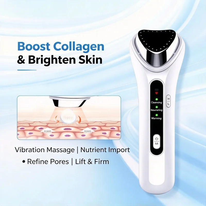 Ion Facial Massager, 42℃ Constant Temperature Skin Care Device, Face Import & Export Beauty Instrument