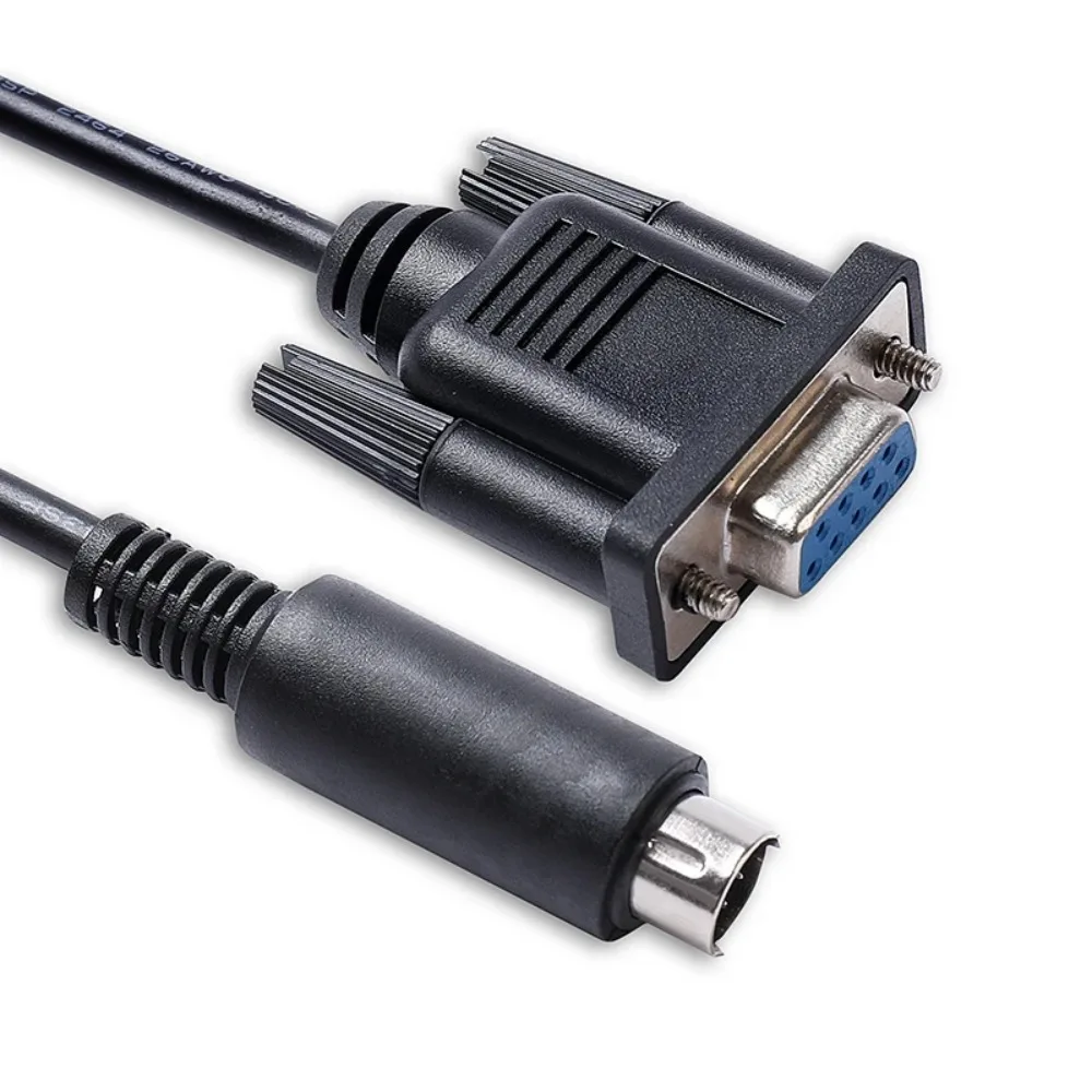 Custom Pinout DB9 Female to Mini Din 6 Pin RS232 Serial Communication Cable