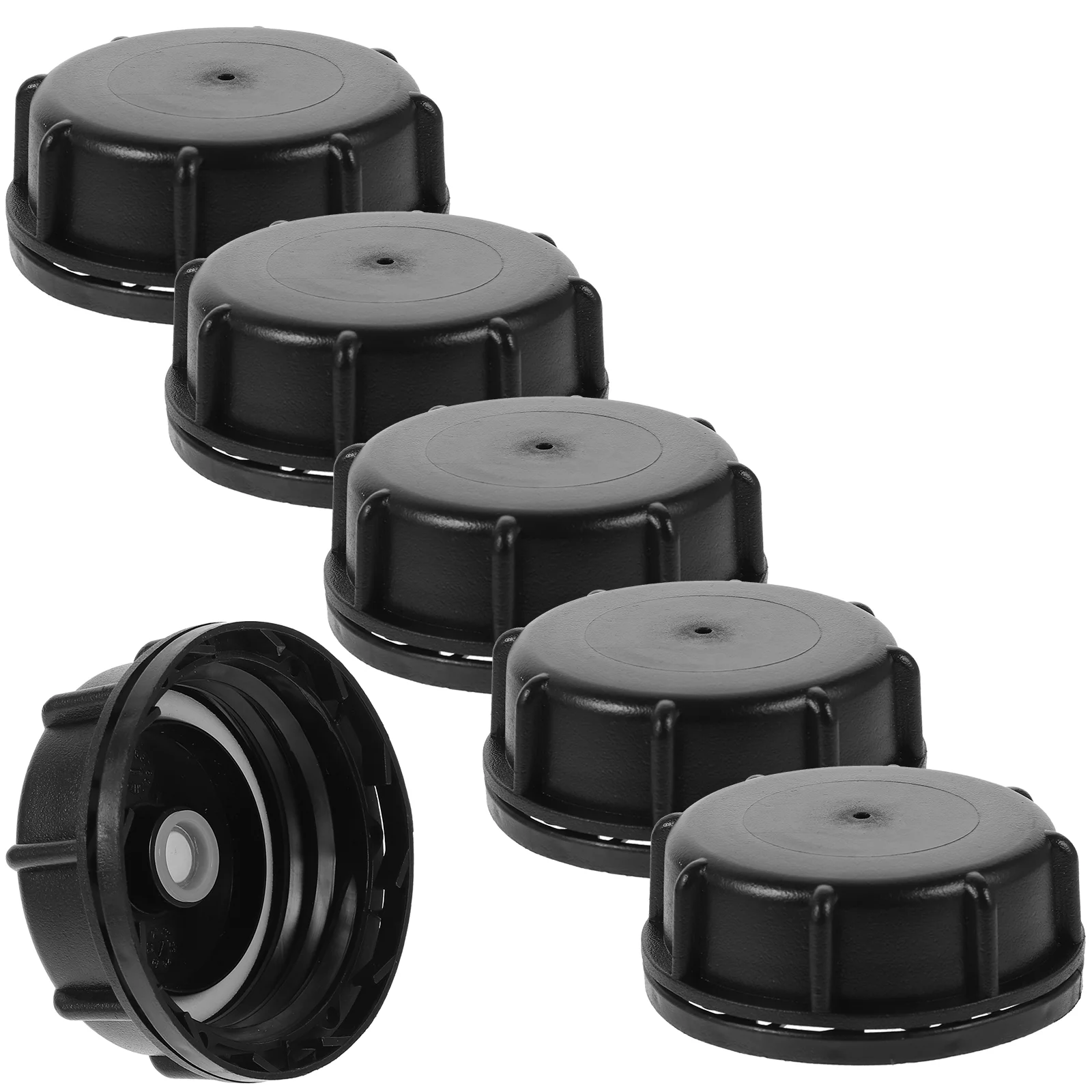 Tapa de cubo apilable para lata de Gas, tapa de rosca gruesa, tapas de repuesto para tanque, accesorios Abs de galón, 6 uds.