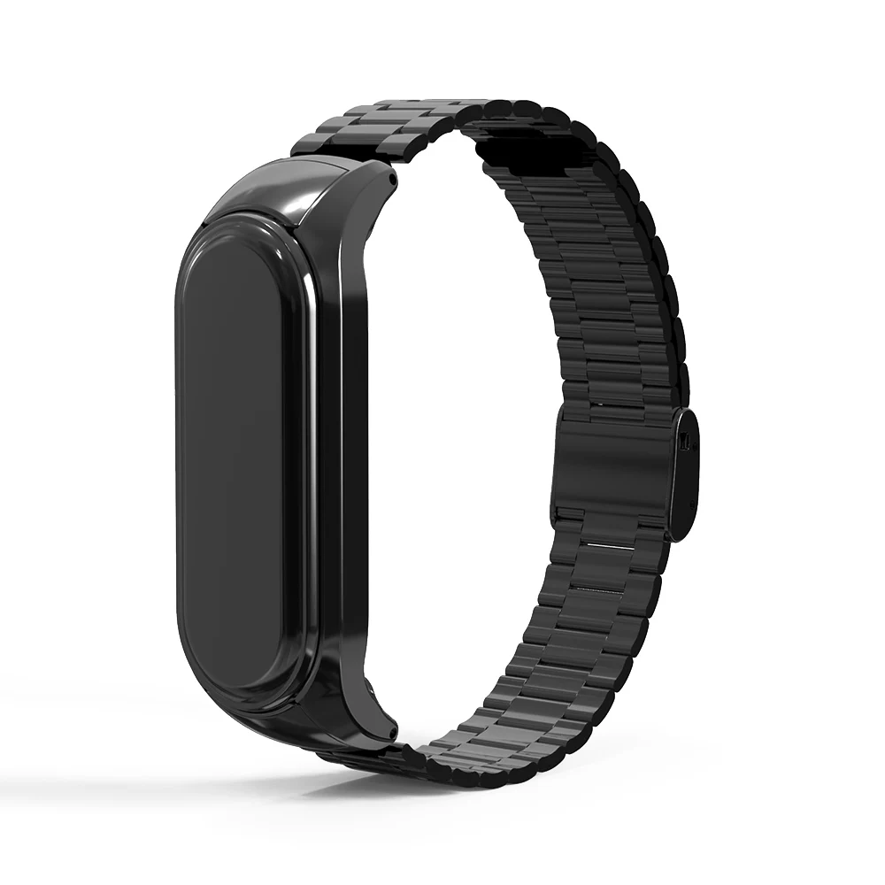 Correa de Metal para Xiaomi Mi Band 3/4/5/6/7, pulsera magnética de acero inoxidable, Mi Band 3 4, Mi Band 5, 6, 7