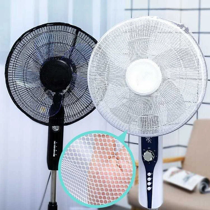 40/45cm Fan Dust Cover Anti-Pinch Hand Protection Mesh Cover Protection Net Full Cover Floor Table Fan Mesh Cover