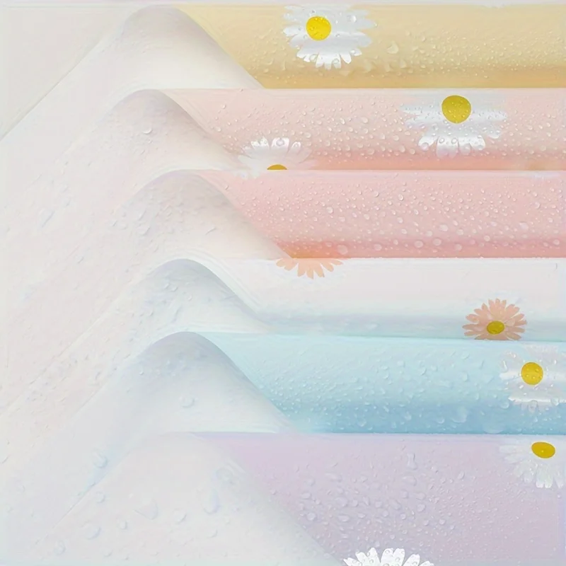 Floral Packaging: Fresh and Delicate Flower Daisy Wrapping Paper, as Fresh as You. Waterproof Flower Wrapping Paper DIY Packagin