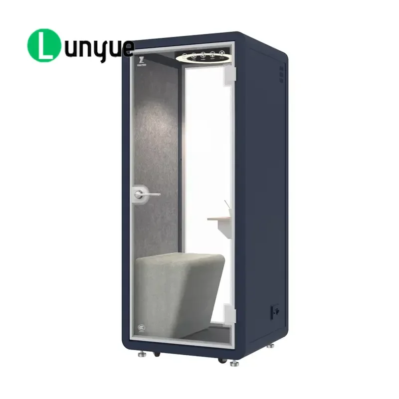 Customized 35dB Soundproof Portable Office Pod Phone Booth Acoustic Privacy Room for Open Plan Gymnastics Center Quiet