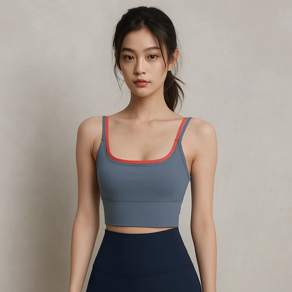

Дышащий тренировочный бюстгальтер с цветными блоками, удобный спортивный бюстгальтер, красивая спина, поддержка груди, нижнее белье для йоги, тренировки